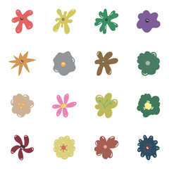 flower vector collection hand drawing free download
