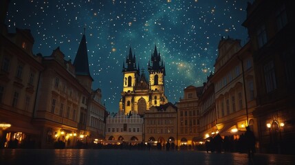 Starry Night over Old Town