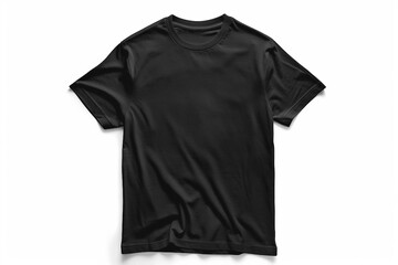 a black t - shirt on a white background