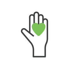 Volunteering vector icon