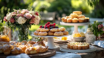 Outdoor Table Setting with