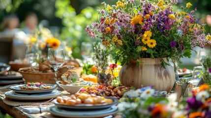 Rustic Summer Table Setting