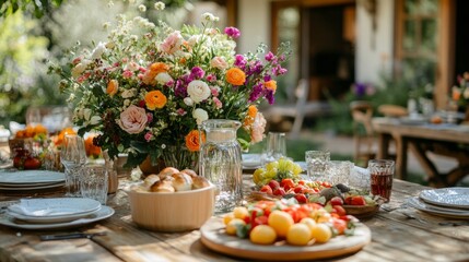 Summer Table Setting with