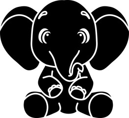 Elephant cartoon vector illustration
