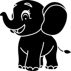 Elephant cartoon vector illustration