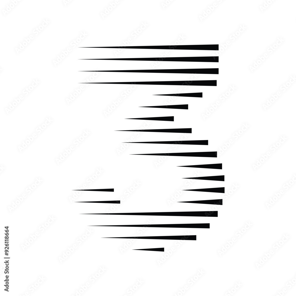 Poster number 3 with abstract line pattern