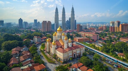 Aerial View of Kuala Lumpur