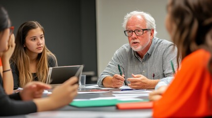 Obraz premium Group Discussion with Diverse