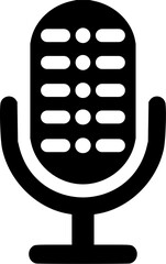 Microphone button for logos and app icons
