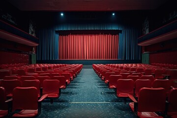 Fototapeta premium Cinema auditorium cinema stage.