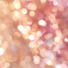 Obraz premium A blurred bokeh background in soft tones of pink and beige, creating a dreamy and abstract atmosphere. 8k UHD, suitable for high-quality printing or digital display. 