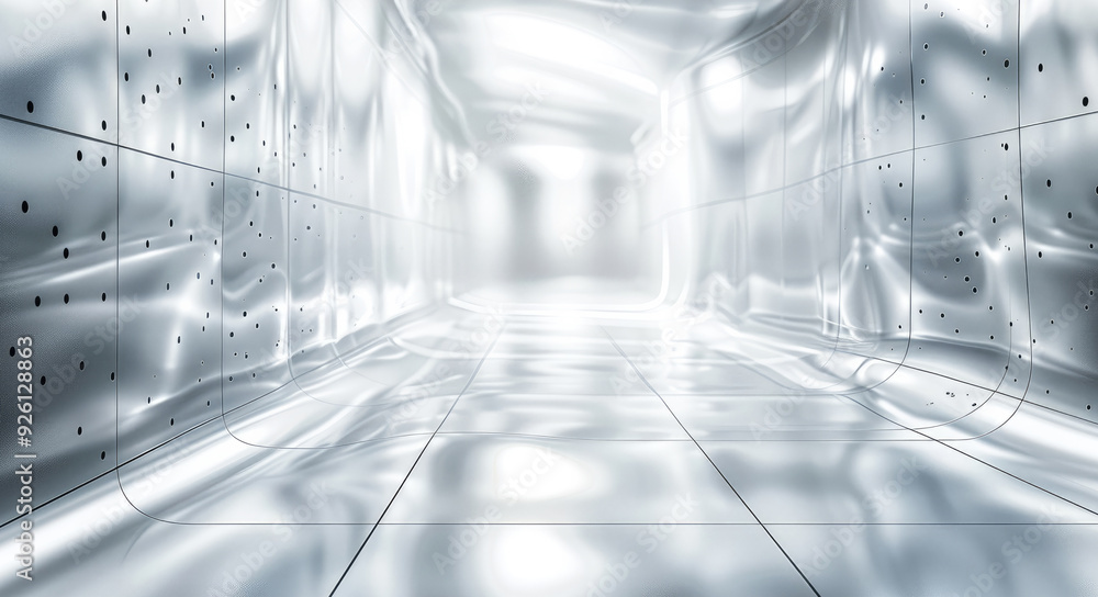 Aufkleber white cyber and tech background. generative ai.