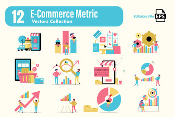 ECommerce Metric Vector Collection