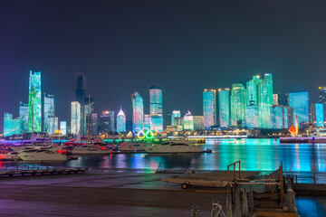 Night view of Qingdao City