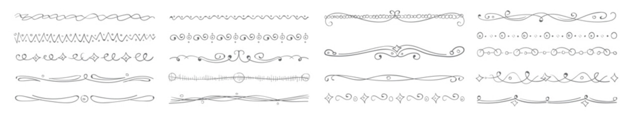 Obraz premium hand drawn divider collection