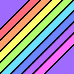 レトロなカラフルナナメラインスクエア壁紙⭐︎