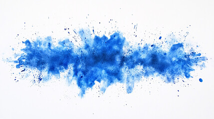 Obraz premium Abstract Blue Watercolor Splash