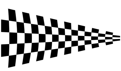 Race flag background. Checkered flag. Black and white checker. Finishing flag. Automotive graphics. Race motorsport concept. Vector illustration