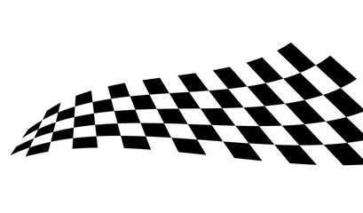 Race flag background. Checkered flag. Black and white checker. Finishing flag. Automotive graphics. Race motorsport concept. Vector illustration