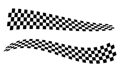 Race flag background. Checkered flag. Black and white checker. Finishing flag. Automotive graphics. Race motorsport concept. Vector illustration