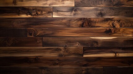 Rustic Wooden Texture: A captivating close-up of a dark brown wood panel, featuring rich textures and grain patterns.