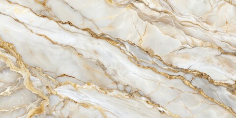 Fototapeta premium Elegant high-resolution panoramic marble texture featuring rich veining patterns, suitable for use as a background, wallpaper, or design element in various commercial applications.