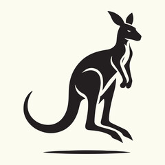 Kangaroo silhouette vector illustration design