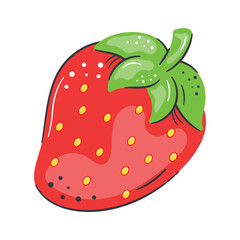 Take a look at this beautifully designed icon of strawberry, modern design style