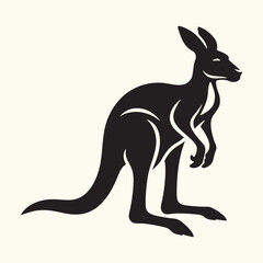 Kangaroo silhouette vector illustration design