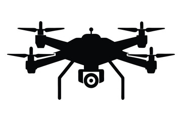 drone silhouette vector illustration