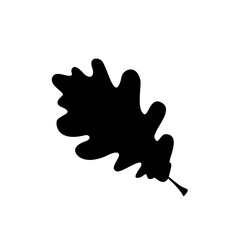 leaf silhouettes on the white background vector illustration