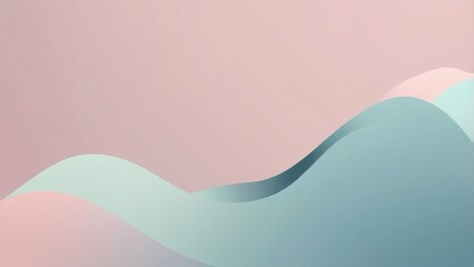 Obraz premium abstract background with wavy lines in pastel pink and blue colors