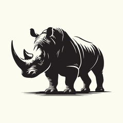 Rhinoceros silhouette vector illustration design