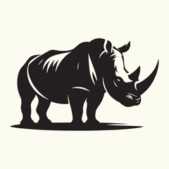 Rhinoceros silhouette vector illustration design