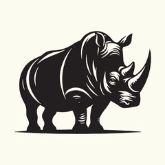 Rhinoceros silhouette vector illustration design