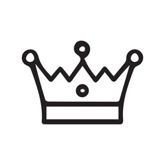 Crown icon.Flat color design.Vector illustration isolated on white background.