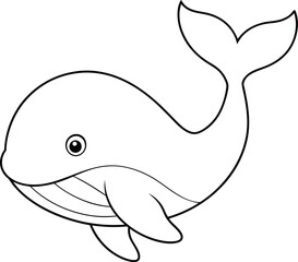 whale coloring page , coloring page for kids