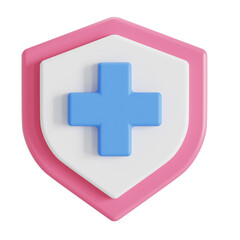 Obraz premium 3D Icon of Health insurance