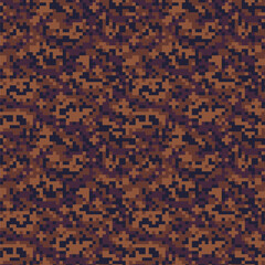 Camouflage pixel pattern for hunting. Military texture. Abstract army background for cloths
