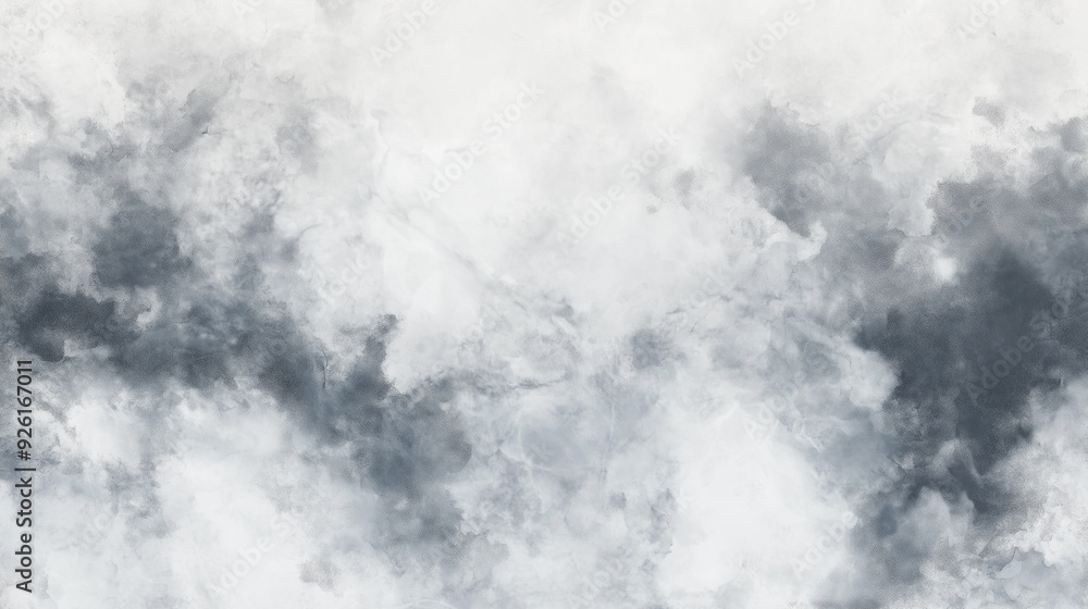 Poster abstract gray and white cloud patterns in a textured backdrop