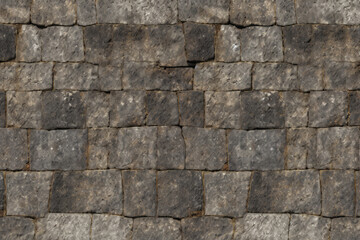 Processed collage of old street pavement surface texture. Background for banner, backdrop
