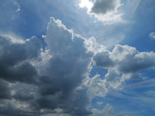 日本、青空と夏の雲
