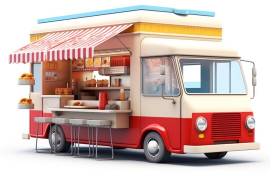 Truck vehicle food car.