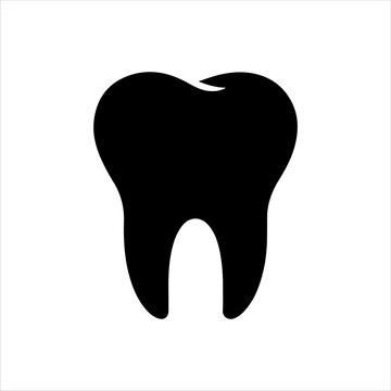 recommend clip art: Human teeth silhouette vector illustration design on white background.