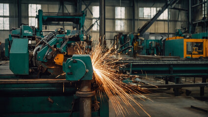 metal working with machine tool , metal working machine , metal cutting , metal cutting