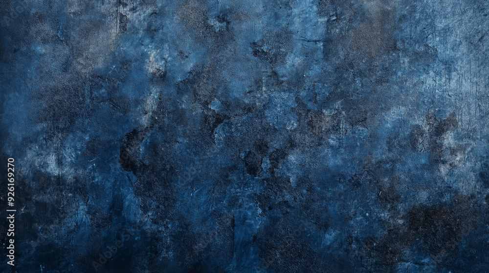 Poster abstract deep blue textured background with hints of darker shades and subtle patterns