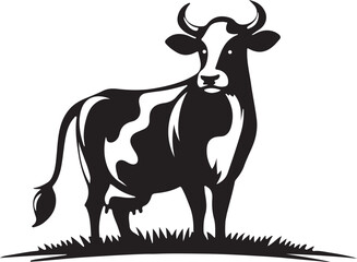 Cow silhouette vector eps