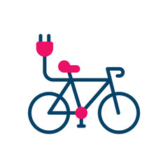 Electric Bike vector icon