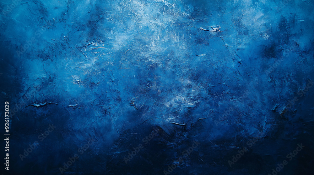 Poster abstract blue texture with a layered appearance showcasing deep hues and subtle gradients