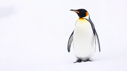 Fototapeta premium Adorable Penguin Standing Upright, Capturing Its Unique Features and Charm